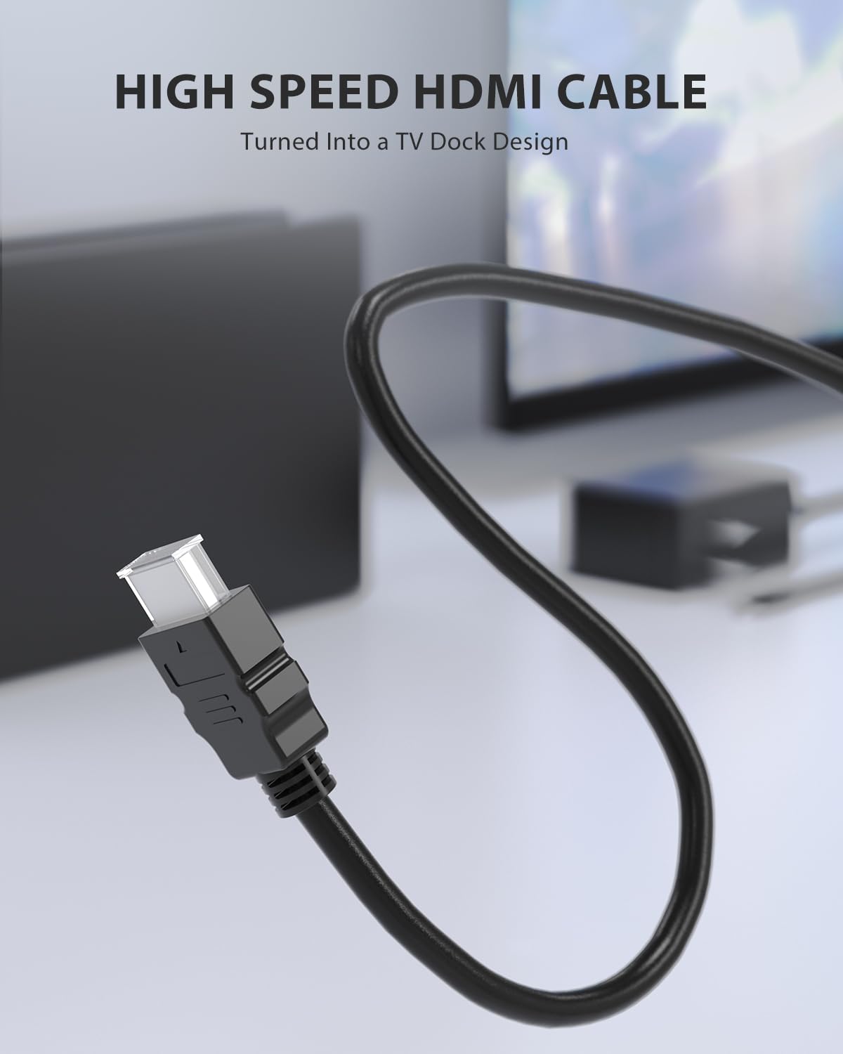 TV Dock Station for Switch/Switch OLED Replacement 3-in-1 – Includes Original IC Module, AC Charger & High-Speed HDMI Cable, Supports 1080P HD Output & Console Charging (Not Compatible with Switch 2) - 4