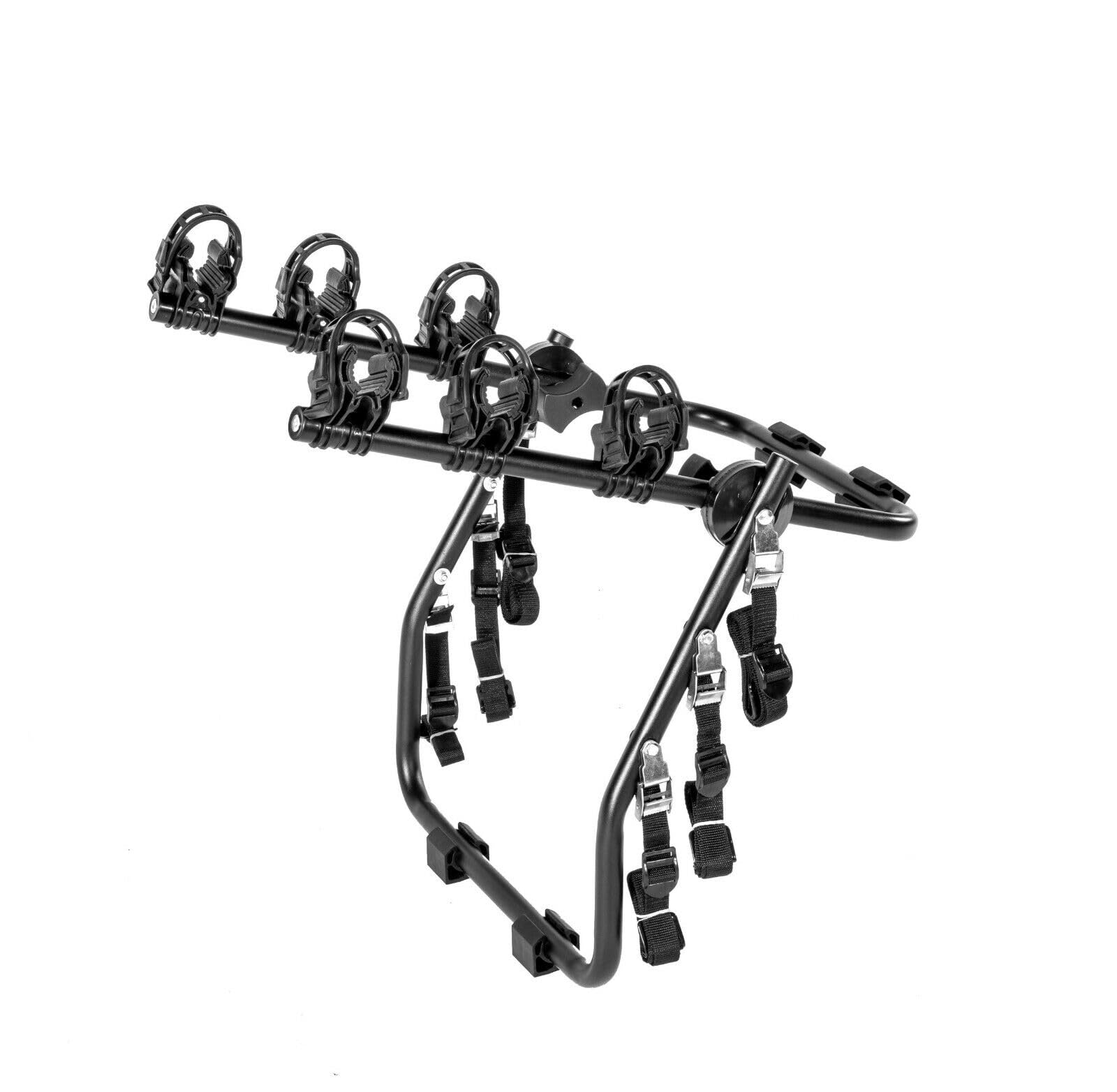 Compatible con Audi A4 (B6/8E/8H) 4P AÑO 00 al 04 Cubre Faros y matrícula Soporte DE Bicicleta Trasero para PORTON DE Coche para 3 Bicicletas PORTABICICLETAS Ajustable Carga MÁXIMA 45KG