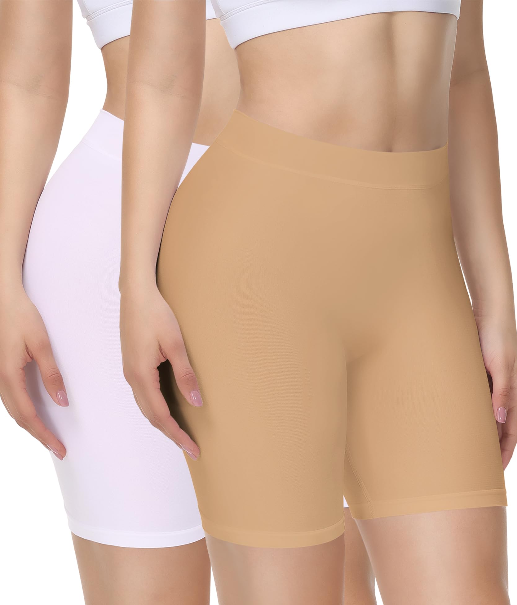 yeblues 2 pack Thigh Anti-Chafing Comfortable Women's Slip Shorts, Safe Shorts for Under Dress For All Occasions-picture-20