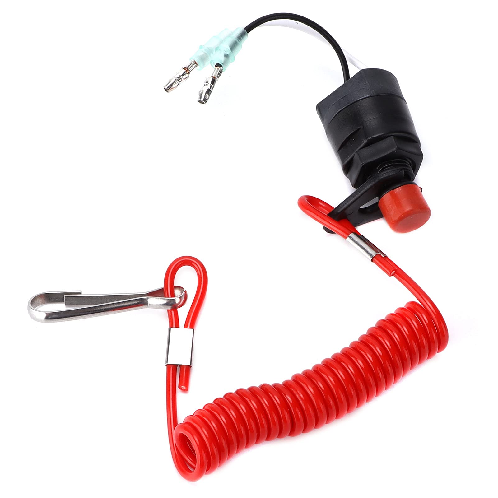 Akozon Coupe-Circuit de Moteur, 688-82575-01 Extinction d'urgence de L'interrupteur D'arrêt Hors-Bord Marin Interrupteur D'arrêt en PVC + ABS Remplacement pour F