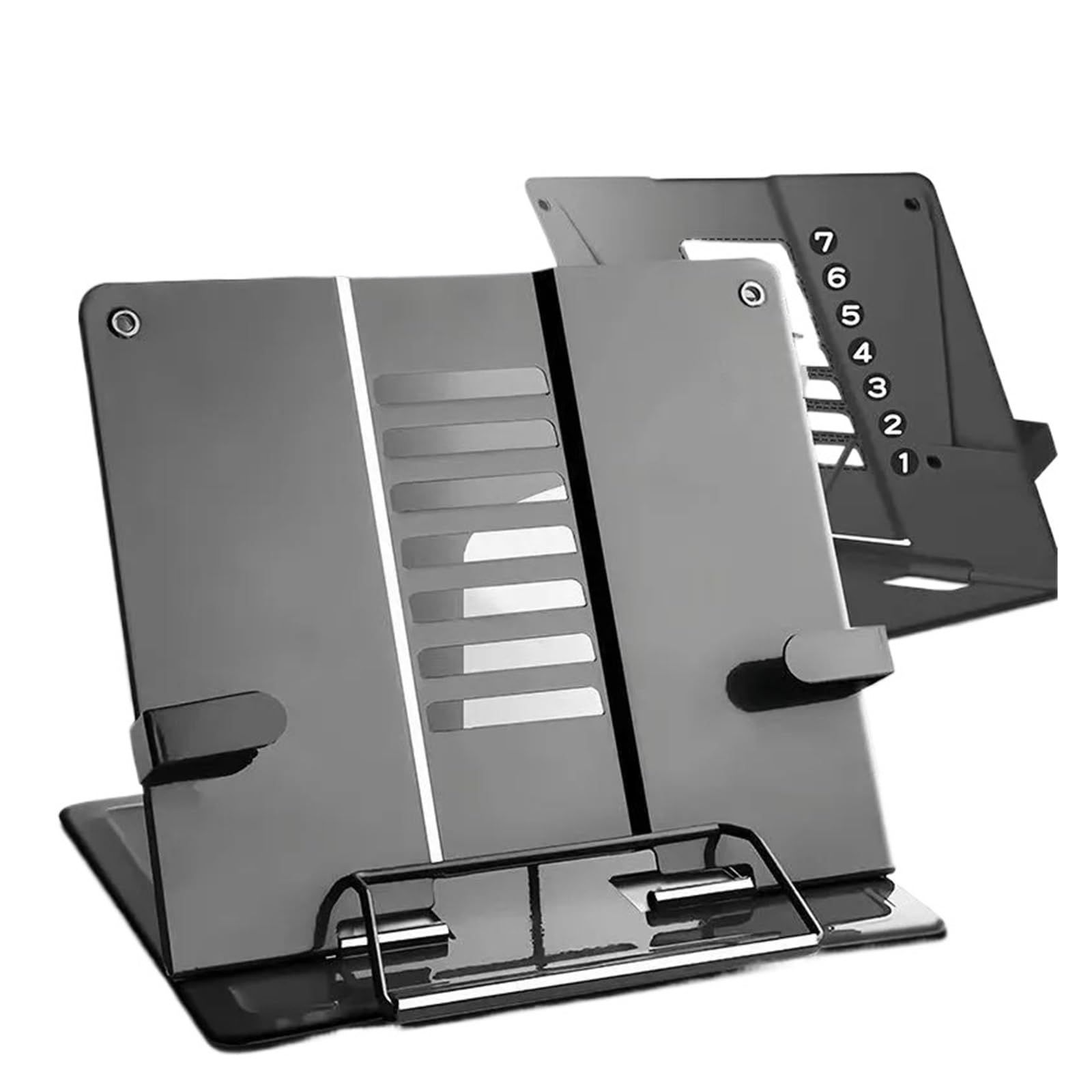 Leggio da Lettura Supporto for libri di lettura regolabile portatile in metallo for documenti Scaffale for Tablet for ricette for spartiti musicali