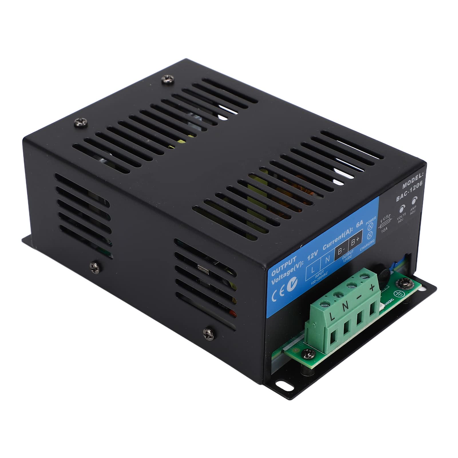 Caricatore generatore DC12V Caricabatteria intelligente a 2 fasi per generatori con tensione regolabile e display a LED