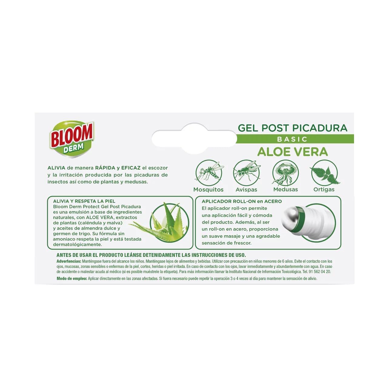 BLOOM After-Stich Gel mit Aloe Vera BLOOM 10 ml. 8er Pack