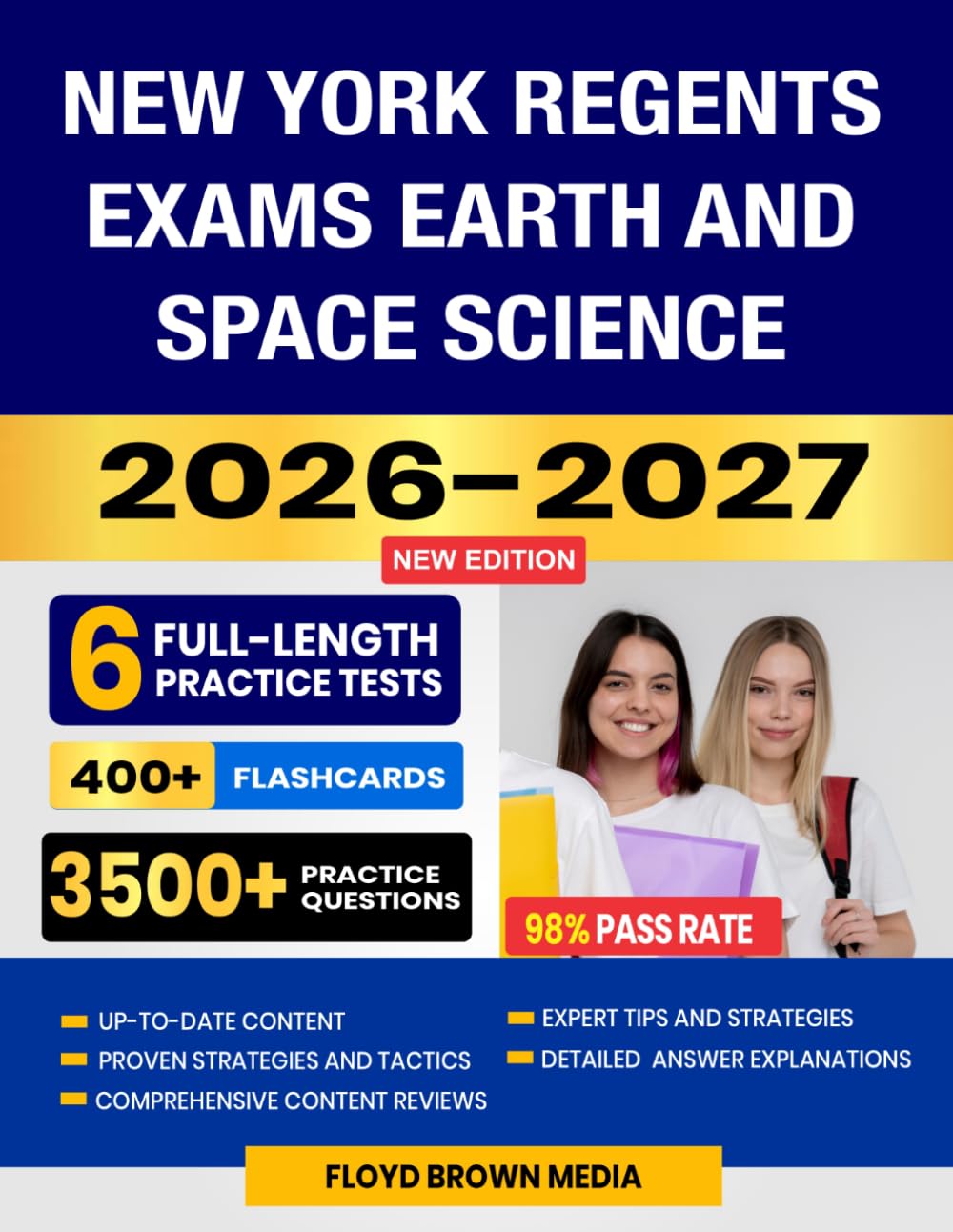 New York Regents Exams Earth and Space Science 2026-2027: Proven Test-Taking Strategies, 6 Full-Length Practice Tests and In-depth Answer Explanations with 400+ Flashcards