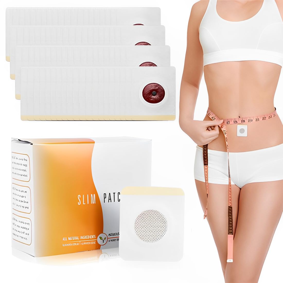 QOCUILC Pack of 80 slimming patches, slim patch, weight loss stickers, fat burning on the stomach