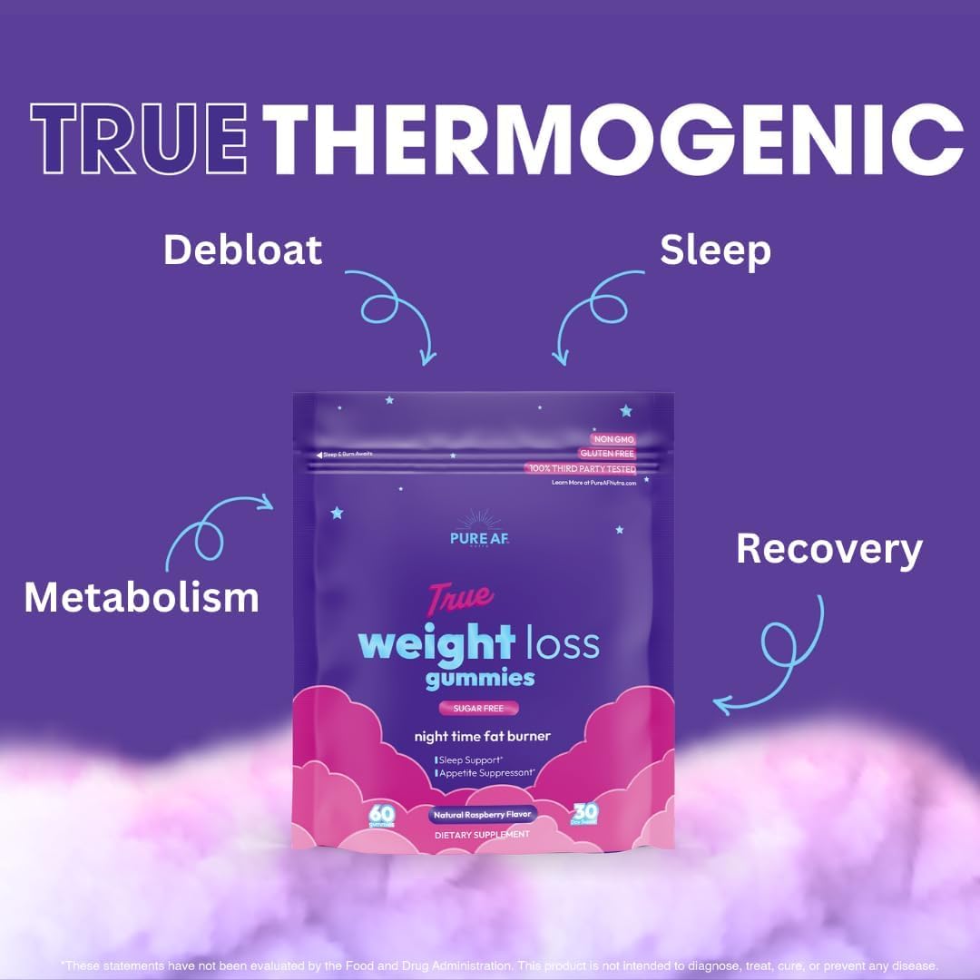 Night Time Fat Burner Gummies, Sleep Supplement &Amp; Weight Los...