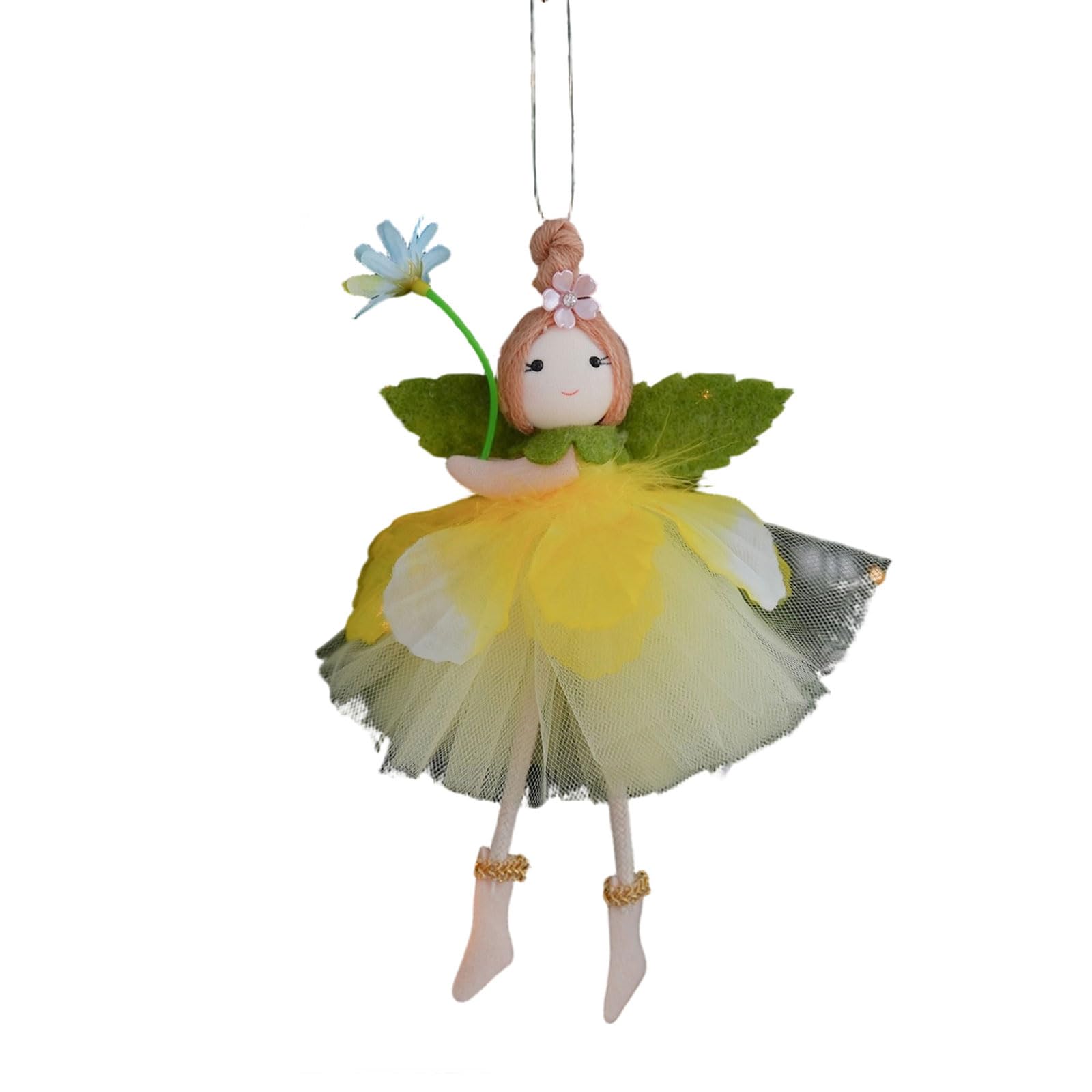NVOQILIN Girl with Flower Hanging Ornament for Spring Festival Decoration Living Room Enhancement Accessory Bedroom Ornament