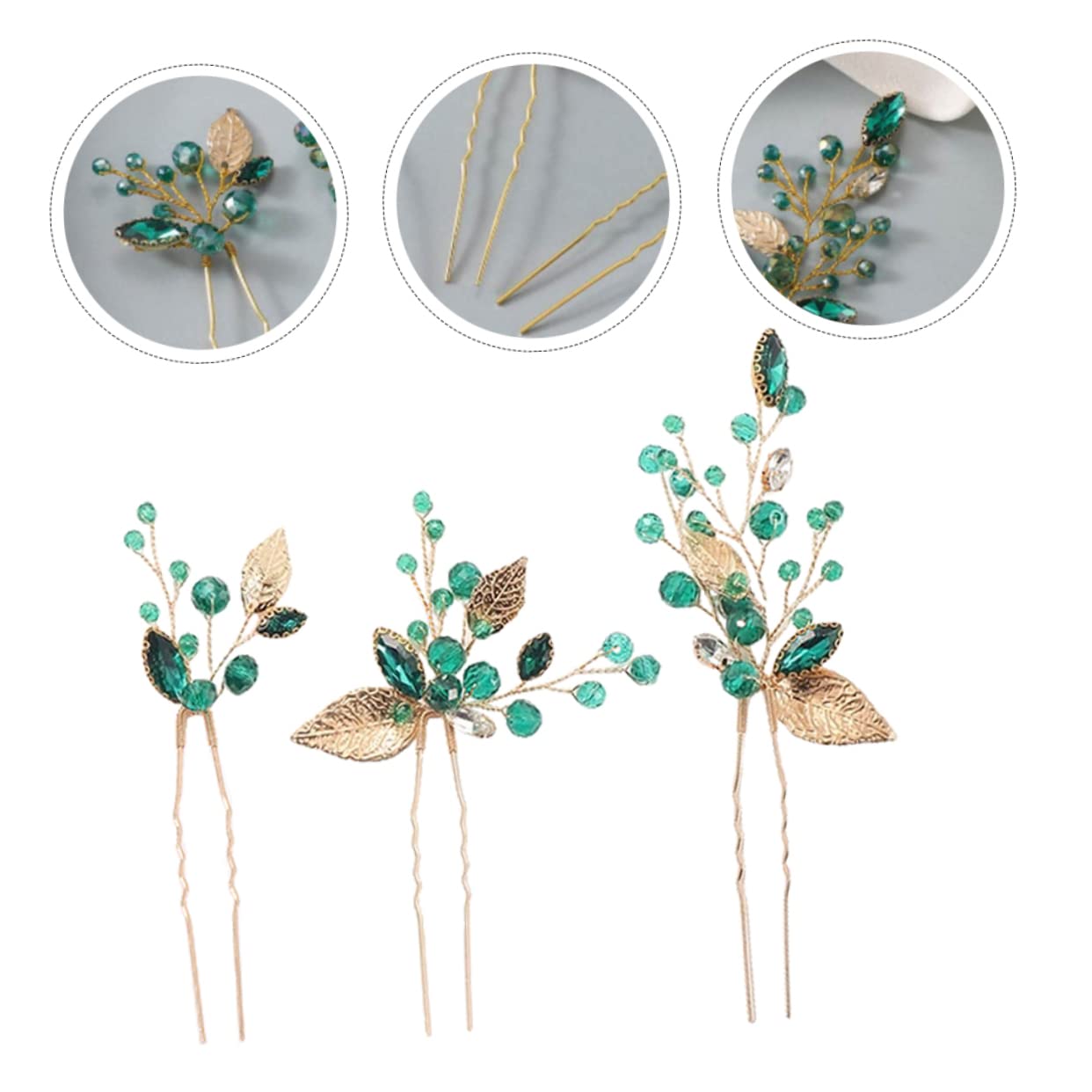 FRCOLOR 12piezas Horquillas De Cristal Para Novia De Accesorios De Pelo Elegantes y Delicados Perfectos Para Bodas y Eventos Especiales Adornos De Cabello Para Mujeres