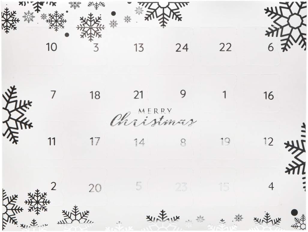 Aromabar Wax Melts Advent Calendar White Silver Snowflake
