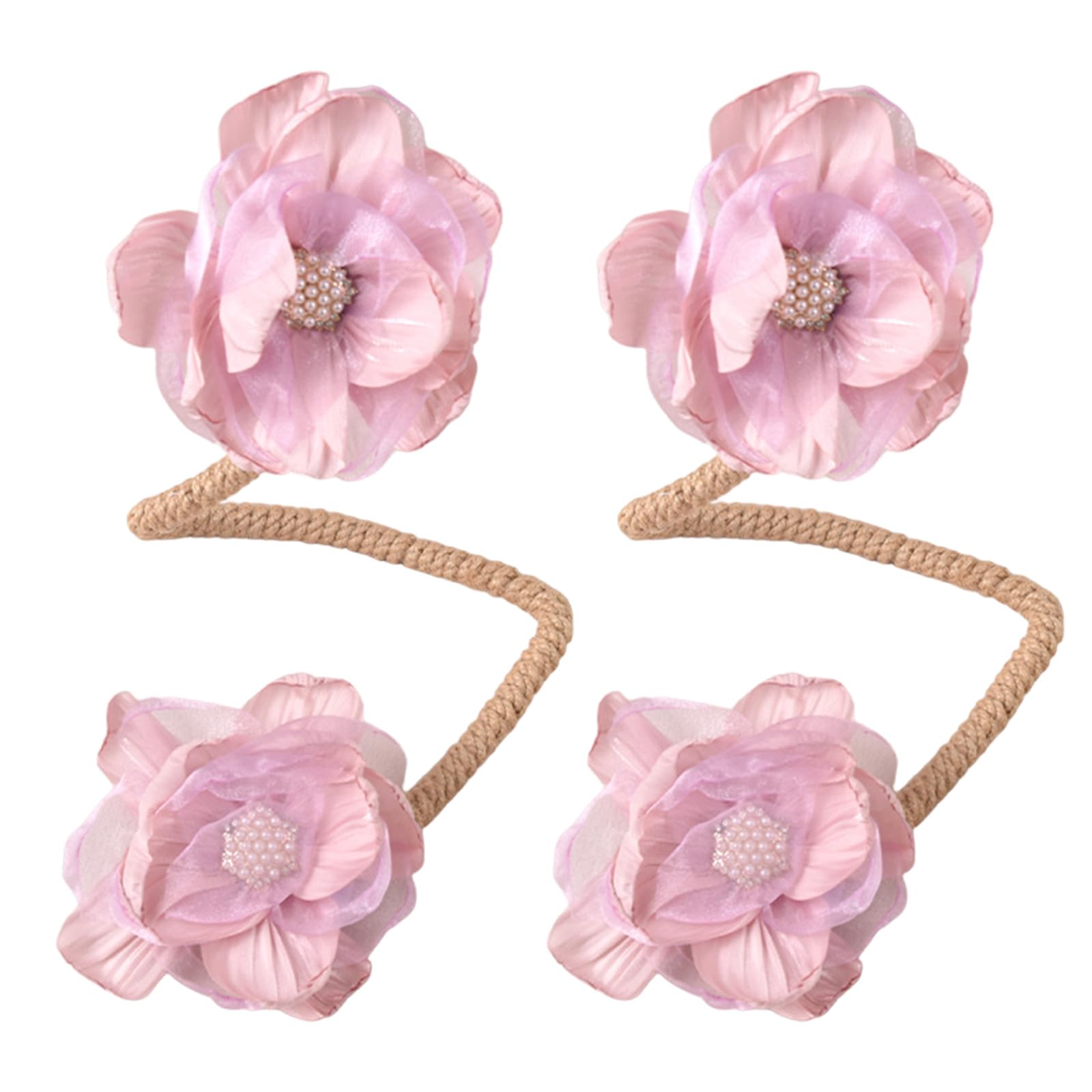 2Pieces Soft Fasteners Creative Without Tool Need Stylish Home Accessories Flexible Fabric Tie Ensembles