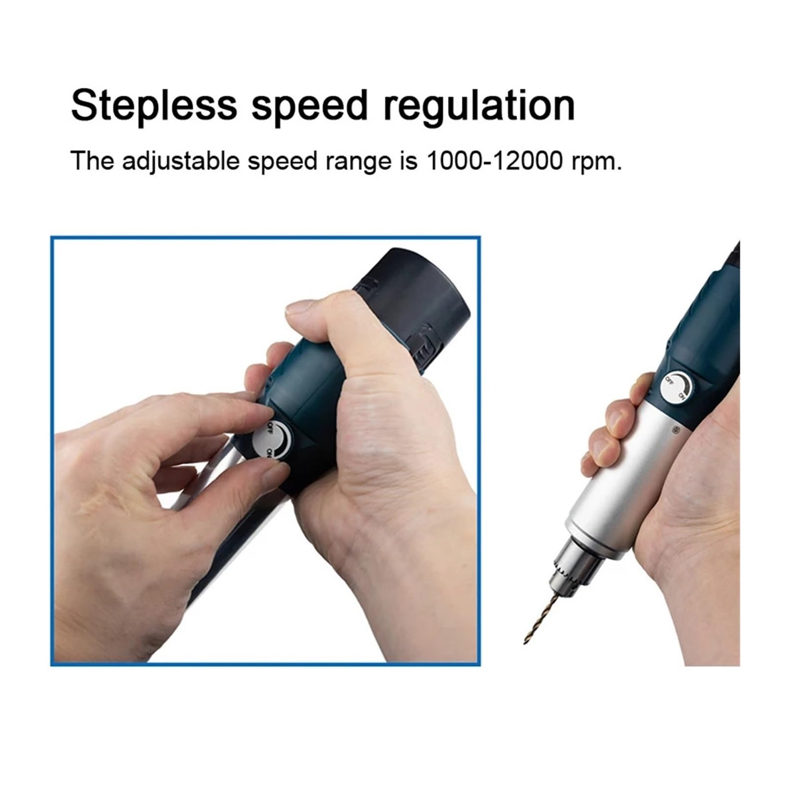 Trapano a batteria 12V Batteria al litio Incisore Mini trapano elettrico Utensile rotante ricaricabile Rettifica di taglio a velocità variabile(1.5x 2.0x 2.5x 3x 3.5x 8x)
