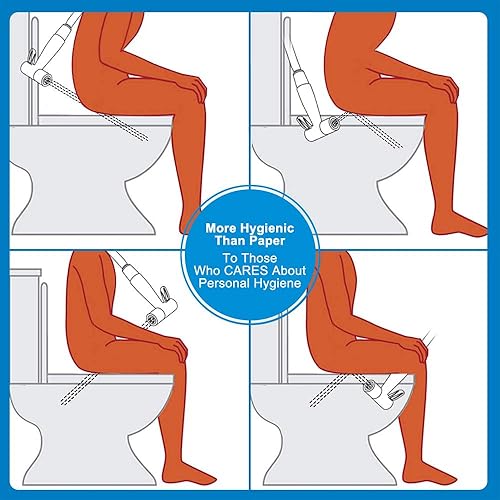 Miniatura 7 de Pulverizador de bidé de mano para inodoro, accesorio de bidé de plástico con placa cromada para inodoro, pañal de tela para bidé