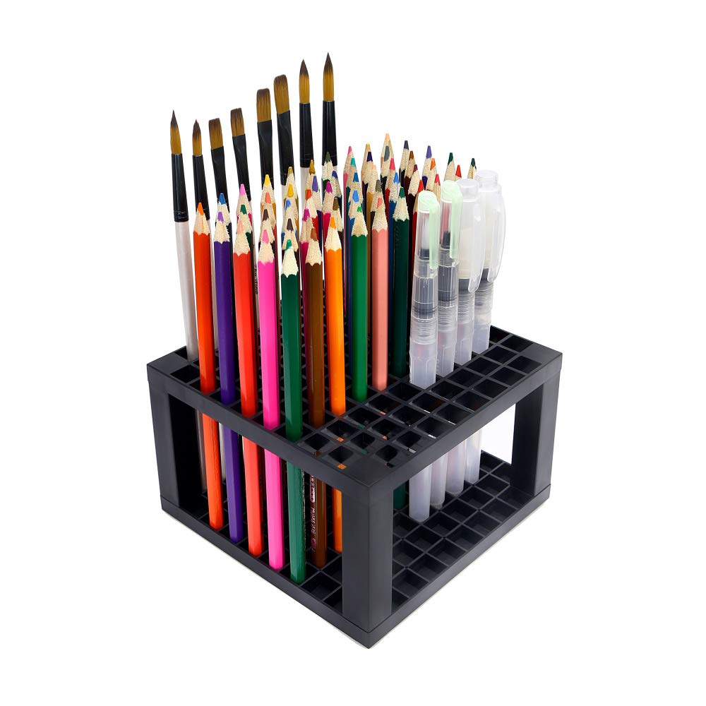 Amazon | 96穴ペンスタンド 筆たて 水チョーク、鉛筆、ブラシを収納