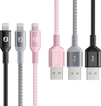 Amazon Co Jp Iphone 充電ケーブル 2m 3本セット ライトニングケーブル Usb ケーブル 高速 高耐久 Iphone 充電コード Lightningケーブル 断線防止 急速 転送 Iphone 12 11 Xs Xs Max Xr X 8 8plus 7 7 Plus 6s 6s Plus