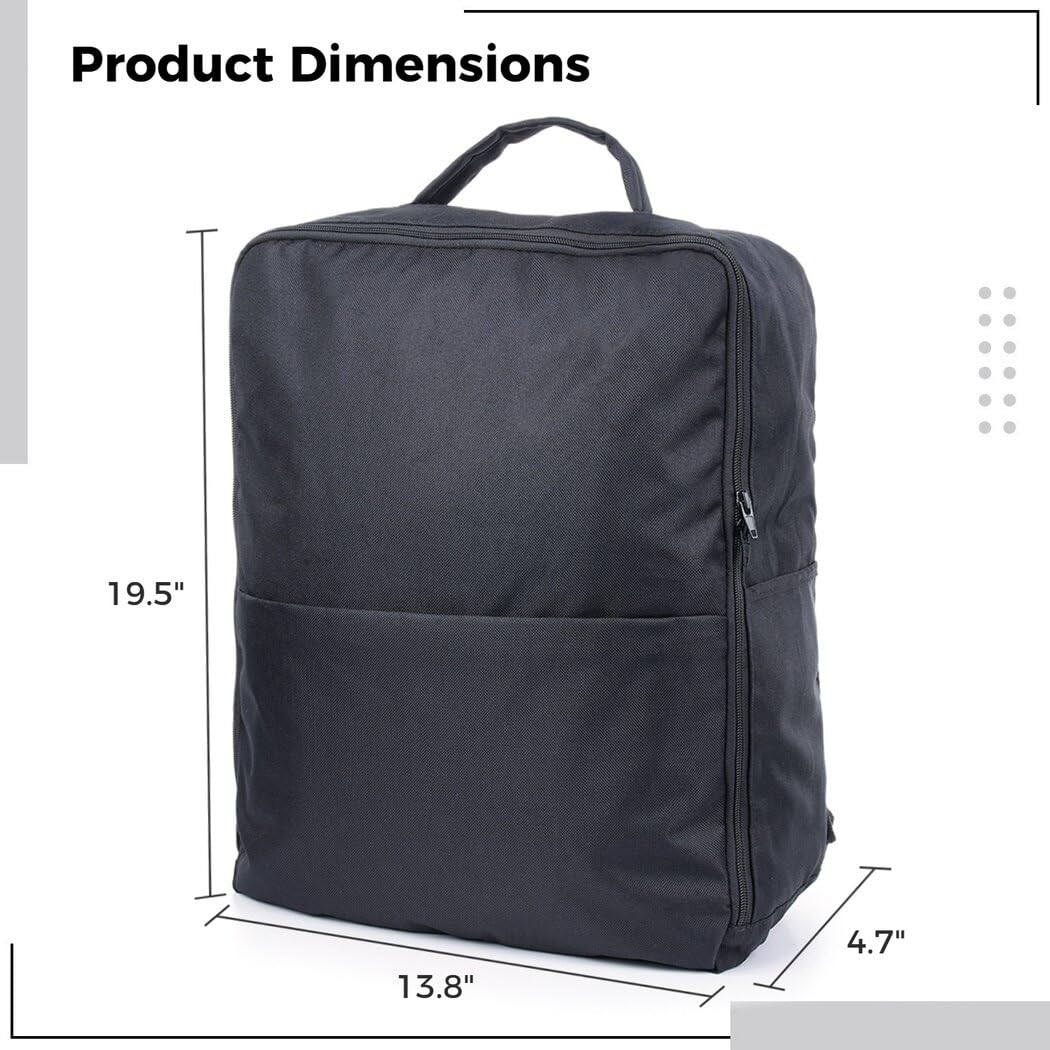 Naviguez facilement dans les aéroports et au-delà : le sac de voyage pour poussette qui vous soutient, Noir