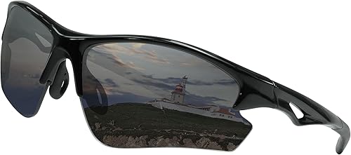 Miniatura 8 de Flux Rainier - Gafas de sol deportivas para exteriores para hombres y mujeres con lentes polarizadas de policarbonato