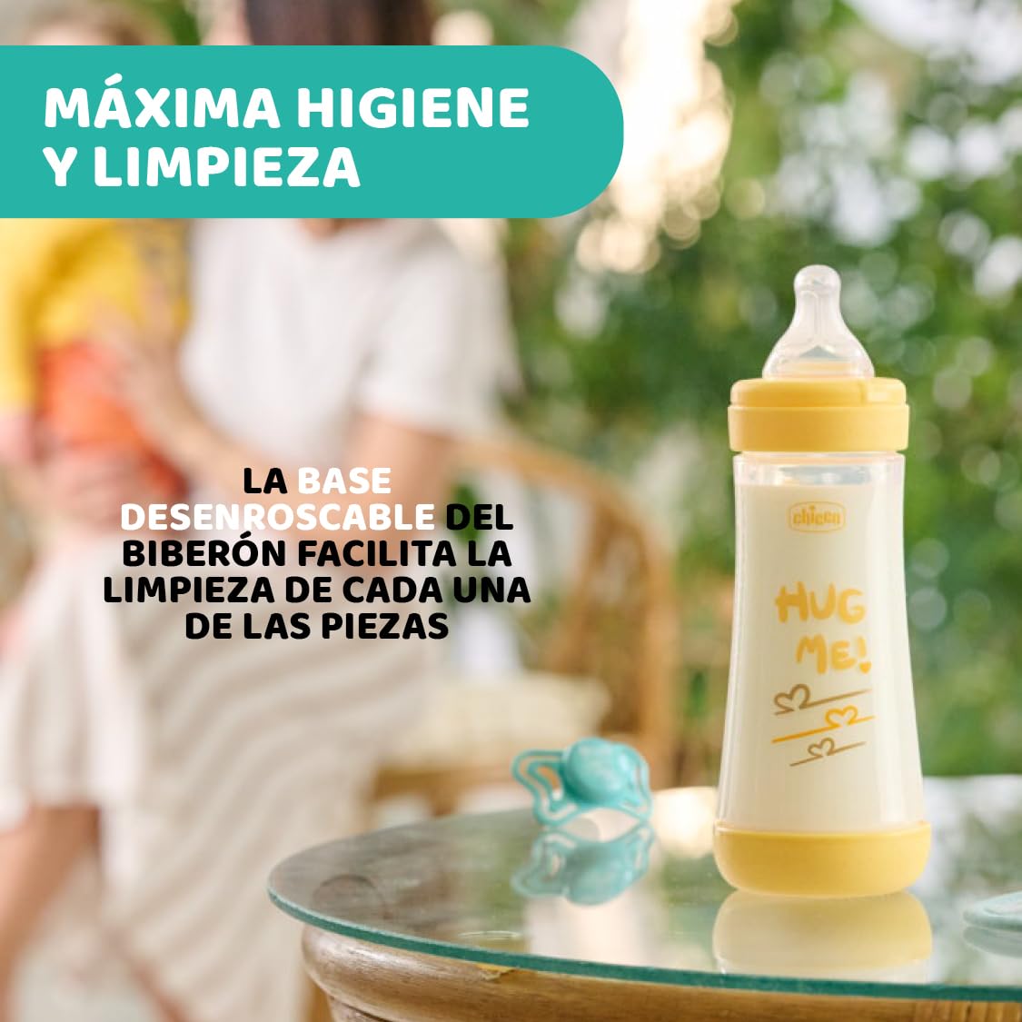 Chicco Perfect 5 Flacone Anti-Colic Flacone da 300 ml a flusso rapido, per neonati 4 m +, tettarella in silicone, borraccia da 300 ml con sistema Intui-Flow
