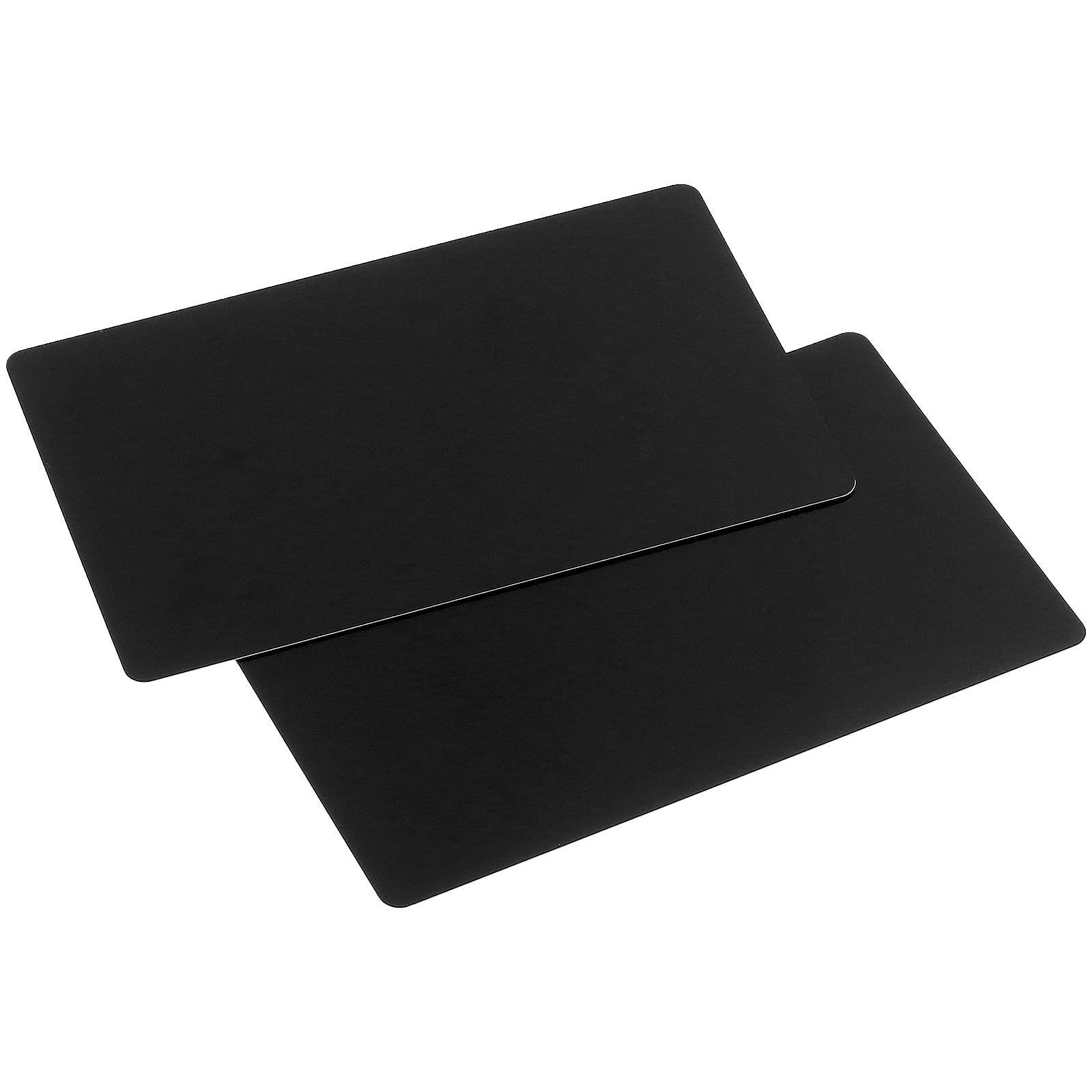 200 biglietti da visita in metallo, colore nero, 86 x 54 x 0,21 mm, in alluminio, biglietti da visita, biglietti da visita vuoti, in alluminio inciso a laser, per biglietti VIP e per ufficio,