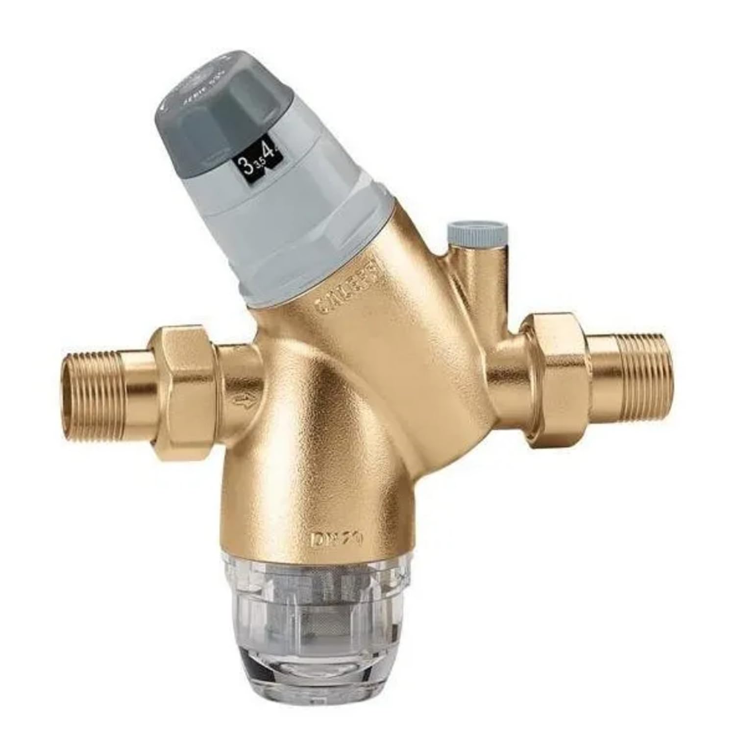 Caleffi - Riduttore di pressione con filtro da 3/4" + filtro di ricambio + manometro