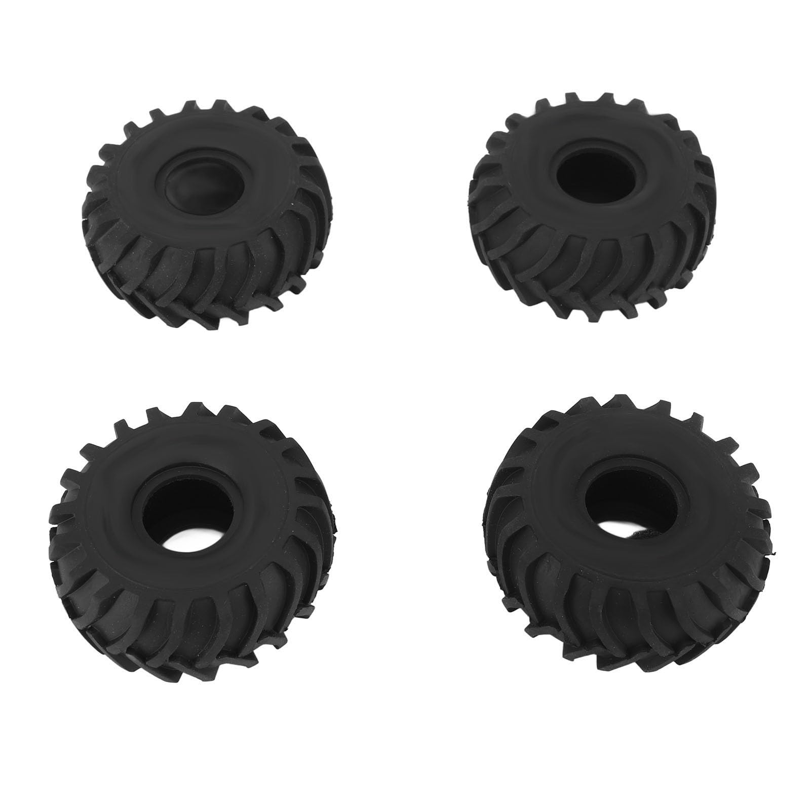 Gumowe Opony RC, 4 Szt. 1,0 Cala Antypoślizgowa Opona Gąsienicowa do AXIAL SCX24 1/24 Gąsienica, Czarna