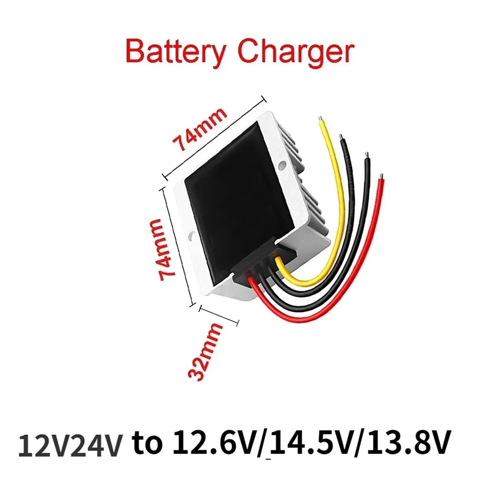 Chargeur de Batterie au Lithium 9V-36V à 14.5V 12.6V 13.8V 4A-15A, Courant Constant, DC 12V, for Double Batterie(4A,13.8V Charger)