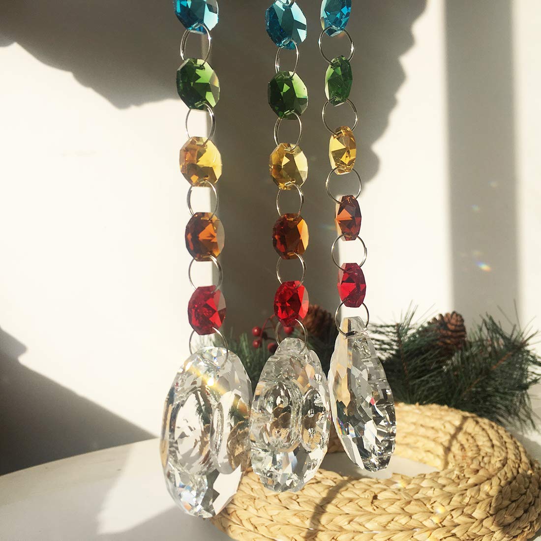 H&d Hyaline&dora H&D HYALINE & DORA Lot De 10 Pendentifs Attrape-soleil En Cristal Attrape Soleil Cristal