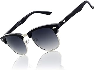 CGID Gafas de sol polarizadas retro medio marco clásico para Hombre y Mujer MJ56