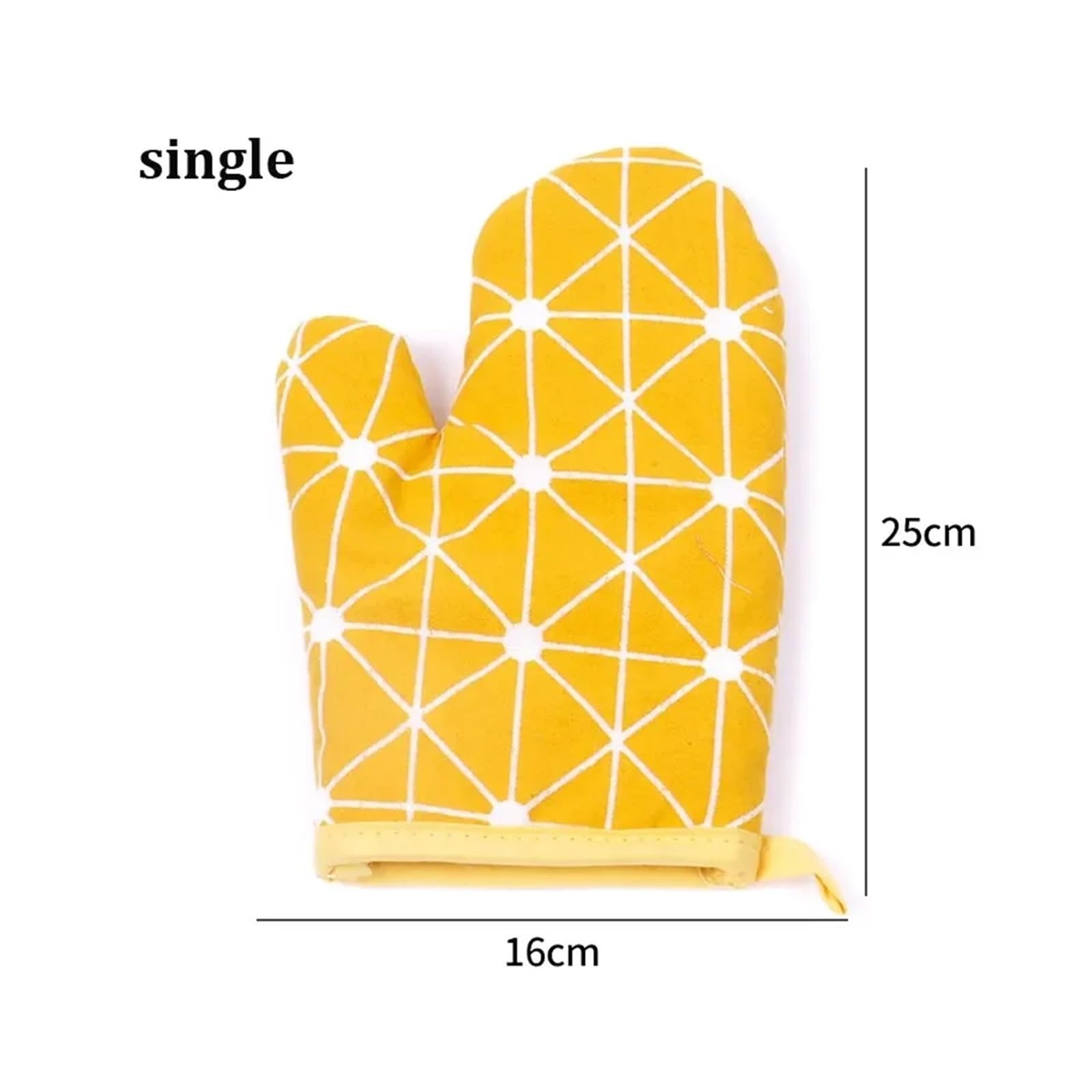 1/2 Uds. De Guantes for Hornear de algodón y Lino, Horno microondas, Aislamiento del hogar, Herramientas Especiales Cocina(Yellow2PCS)