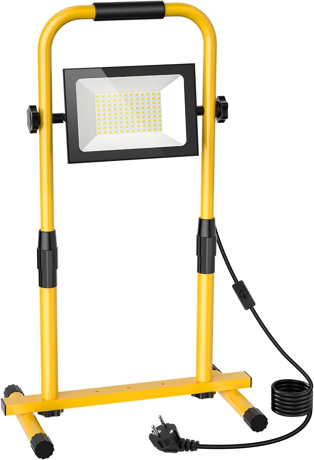 Baustrahler LED 100W, 10000LM 6500K kaltweiß LED Baustellenlampe ...