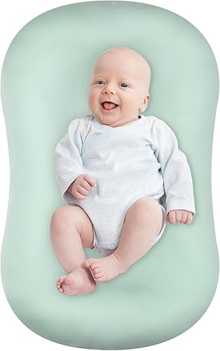 oliwex Tumbona para recién nacido, tumbona de bebé, almohada para tumbona de bebé (verde malaquita)