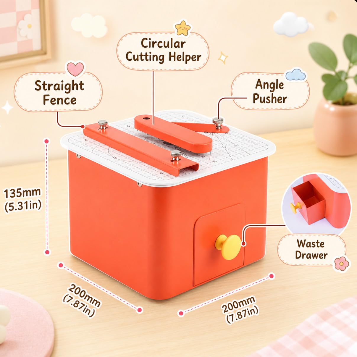 Taglierina per Cartone per Bambini, Utensile da Taglio Sicuro per Bambini con Lama Nascosta E Interruttore di Sicurezza, Strumento Creativo STEM per Modelli 3D E Progetti Scolastici