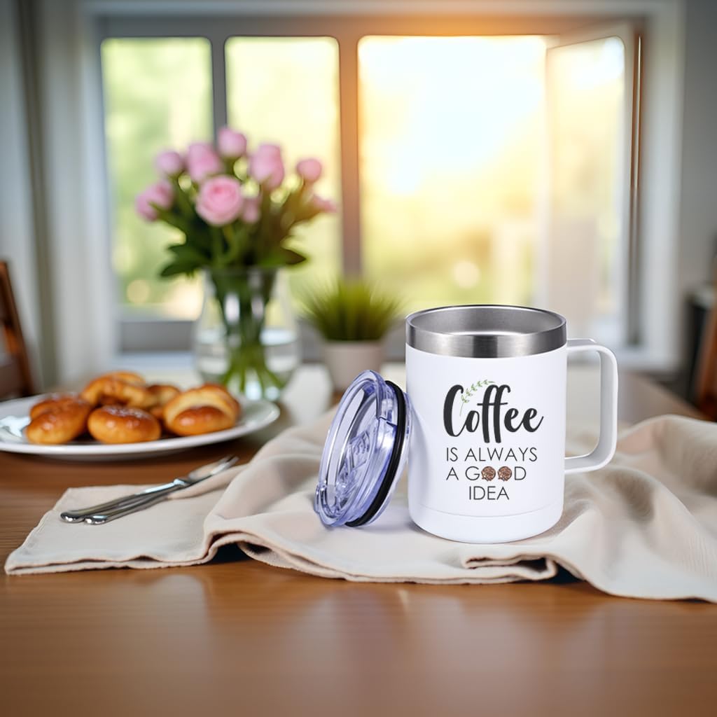 ColorSub 12 oz Sublimation Tumblers with Handle Insulated Stainless Steel Coffee Mugs Matte Tumblers Blanks with Gift Box, Heat Tape for Hot Cold Drinks, 8 Pack - Image 7