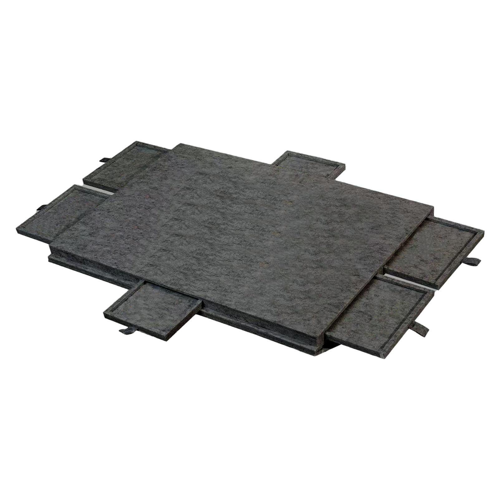 Mesa Rompecabezas Tablero de Fieltro Portátil con Cajones para Almacenamiento de Puzzles Y Montaje Seguro Adecuado para Entusiastas Y Decoración del H, Dark Gray S