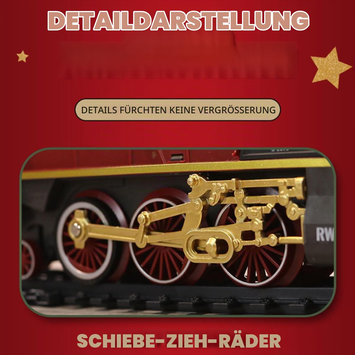 Modelleisenbahnset Für Erwachsene, Vintage Weihnachtszugset Mit Licht, Dampf Und Rauch – Ovalbahn Modelleisenbahn Mit Wagen Für Die Weihnachtsdekoration