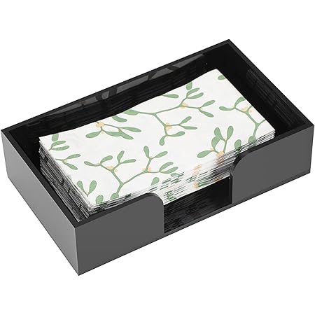 Amazon.com: Sumnacon Bathroom Guest Towel Holder - Rectangle Acrylic ...