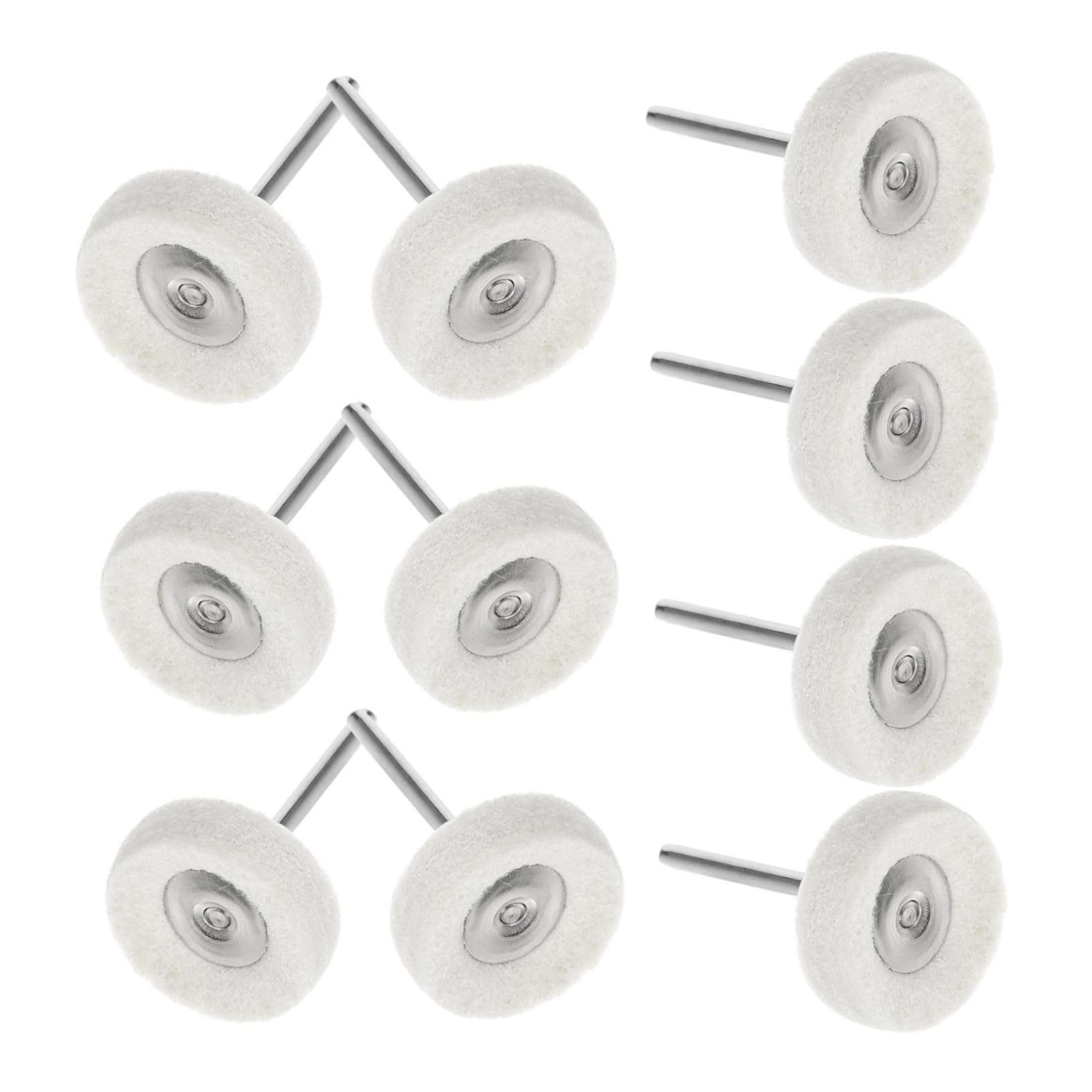 Hemobllo 10pcs T-Type Polishing Brush Buffing Wheel Kit Jewelry Polishing Wheel Set