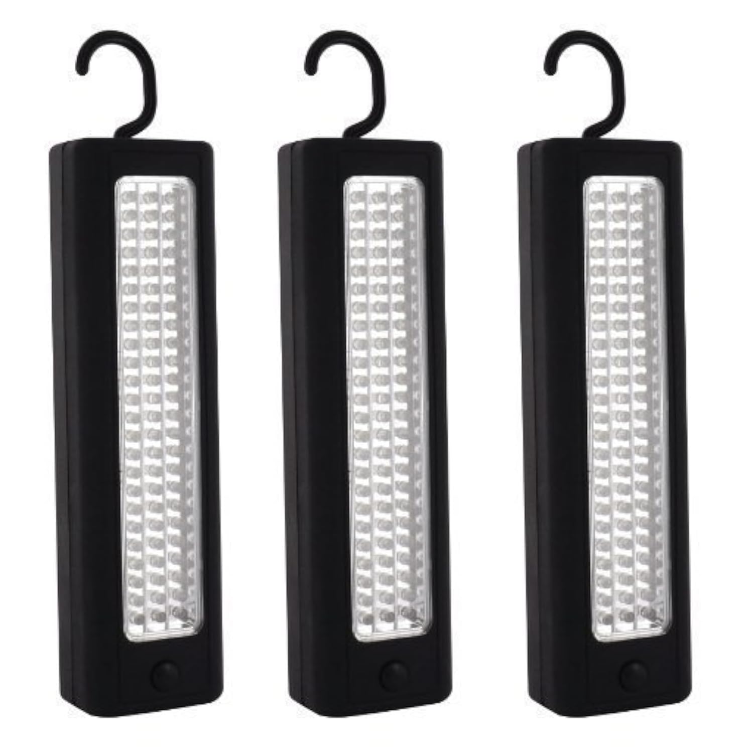 Ultrahelle Arbeitsleuchte,72 LEDs, magnetisch, mit Aufhängehaken, tragbare, batteriebetriebene Inspektionslampe für Camping, Dachboden, Werkstatt und Angeln (4)
