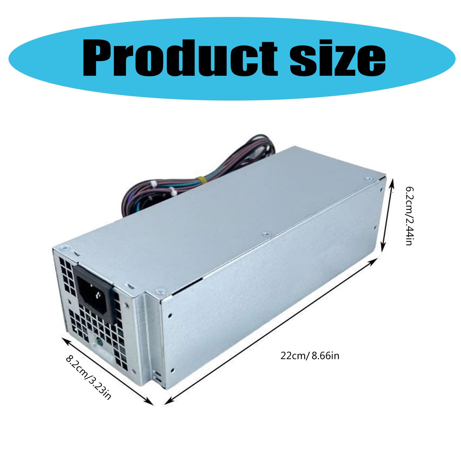 Alimentatore per computer ad alta efficienza energetica da 500 W, funzionamento silenzioso per H500EPM00 D500EPM000 H500EGM00 DPS500EM00 H460EBM00 Sostituzione dell'alimentazione elettrica