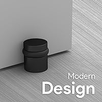 Vista 7 de Mega Handles Tope de Puerta de Piso, Tope Negro de Instalación Rápida Protector de Pared, Protectores de Pared contra Pomos de Puerta, Tope