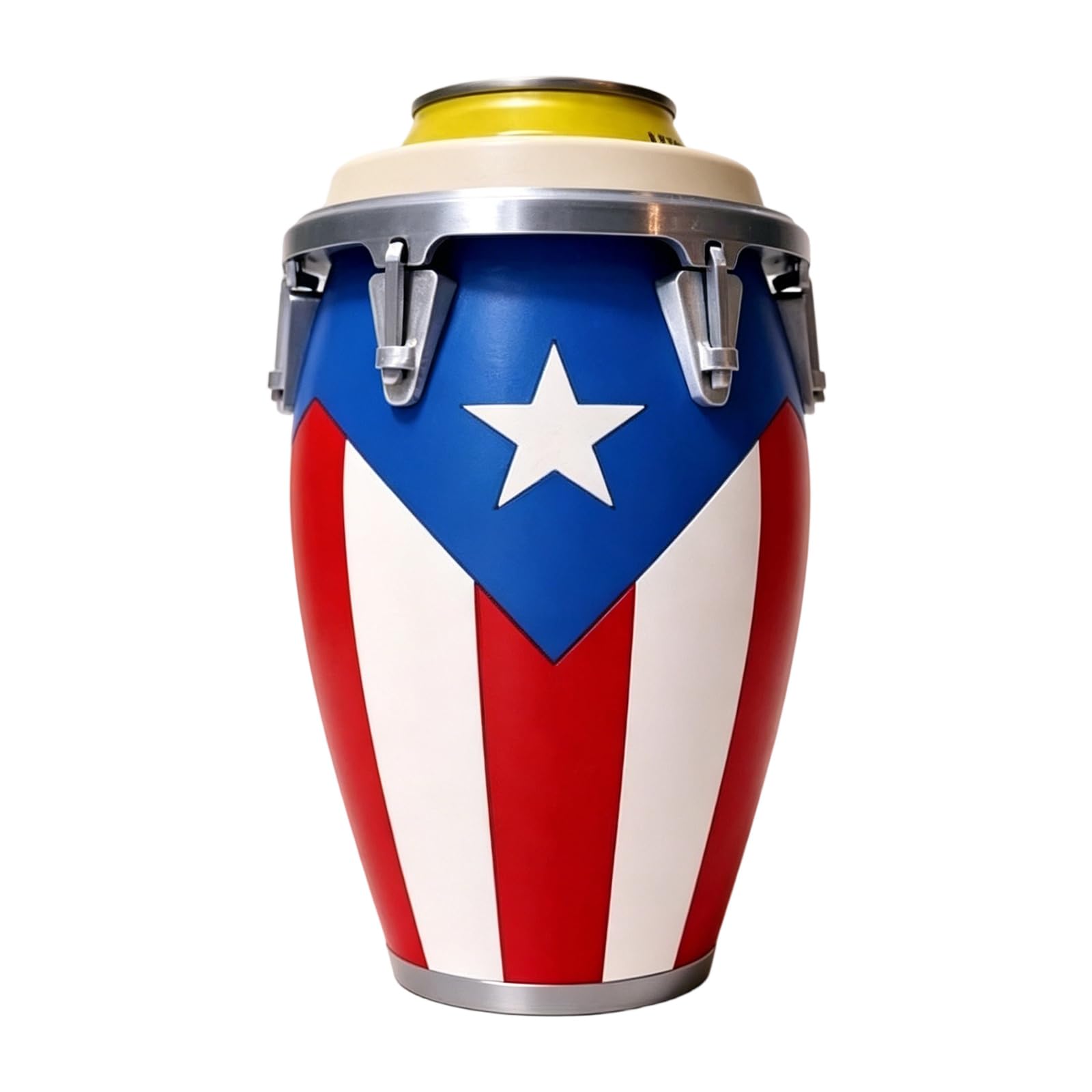 PANGBOER Proof Can Sleeve Slip Proof Grip Holder for Can Modeled After Traditional Latin Drum Instrument Drum Molded Beverage Cover