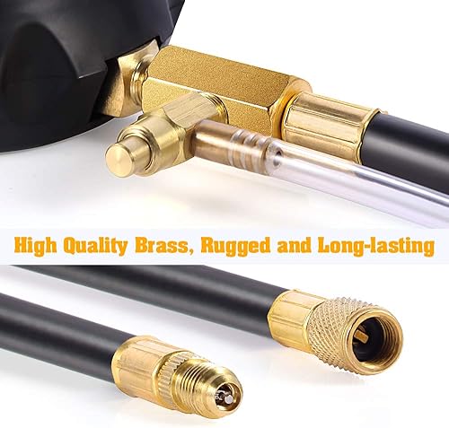 Miniatura 3 de BETOOLL HW0138 0-140PSI kit de herramientas para el auto con medidor de presión de la bomba de inyección de combustible