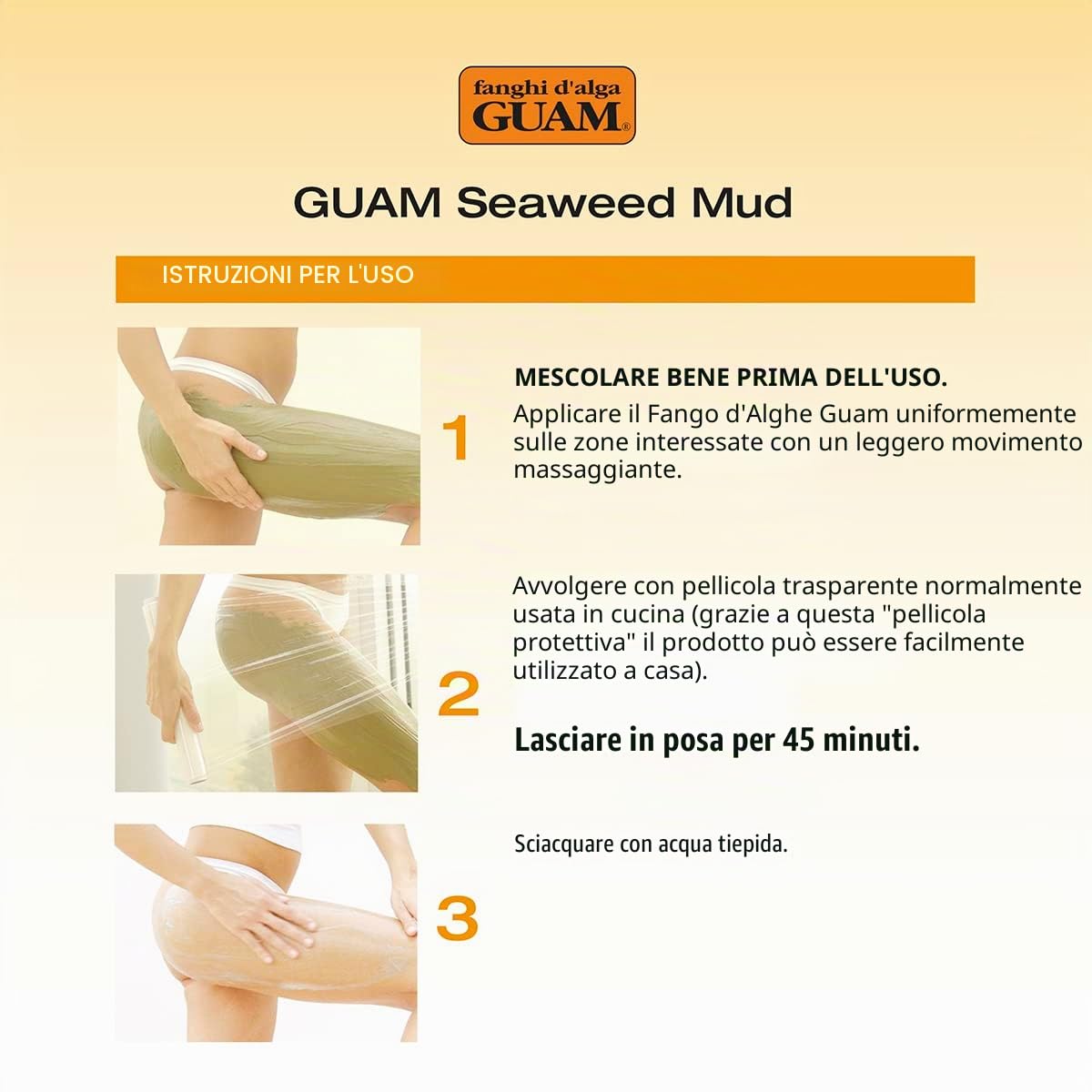 Guam Fanghi d'Alga Pelli Sensibili-Capillari Fragili, Anticellulite