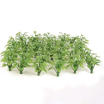 ELECTROPRIME 50pcs Model Ground Cover Plants Architectural Railroad Diorama Scenery 4.5cm