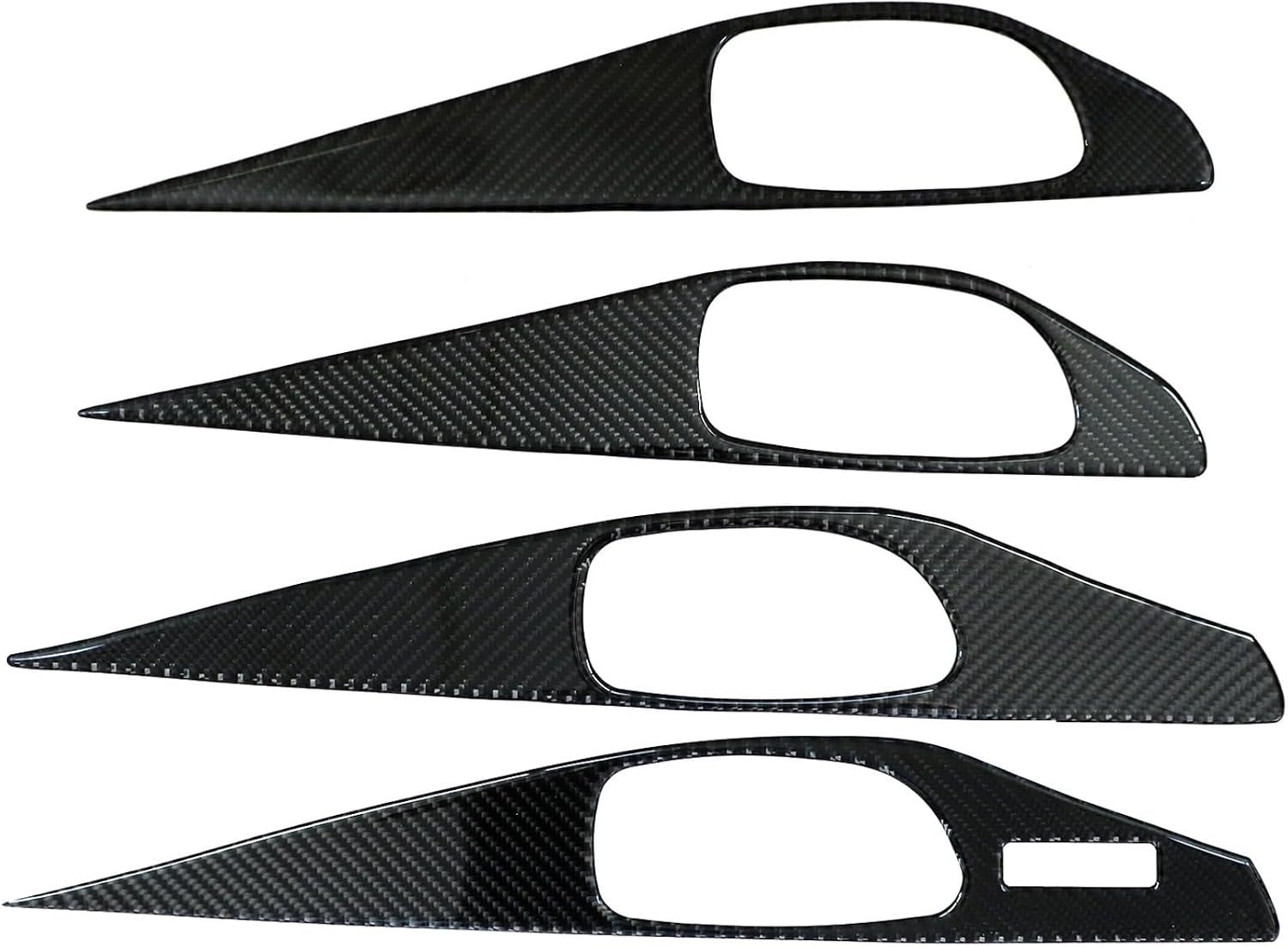 Priprilod Carbon Fiber Exterior Door Panel Interior Trim Fit for Infiniti Q50 2014-2019