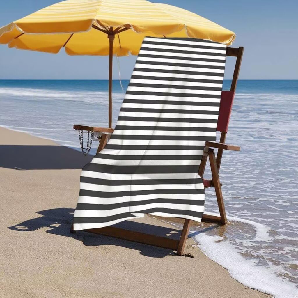 Telo Mare XXL 220x100cm/35x70cm, 2 Set Telo Mare Microfibra Moderno Asciugamano Palestra Uomo, Antisabbia, Leggero, Asciugatura Rapida, Teli da Spiaggia Grandi Accessori per Camping Natation Yoga C-7