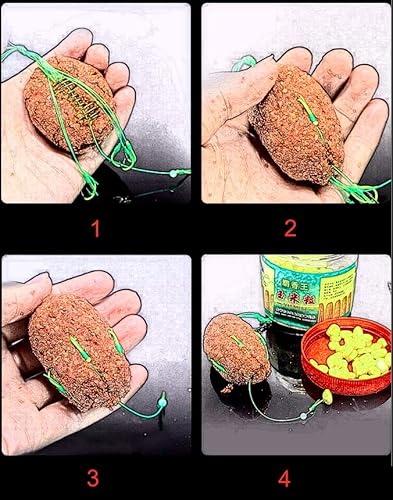 Carp Fishing Baits Hook Lure Trap Luminous Hooks With Drum Type Spring Feeder And Glow Fishing Beads Coarse Fishing Tackle (6#) #TOP3