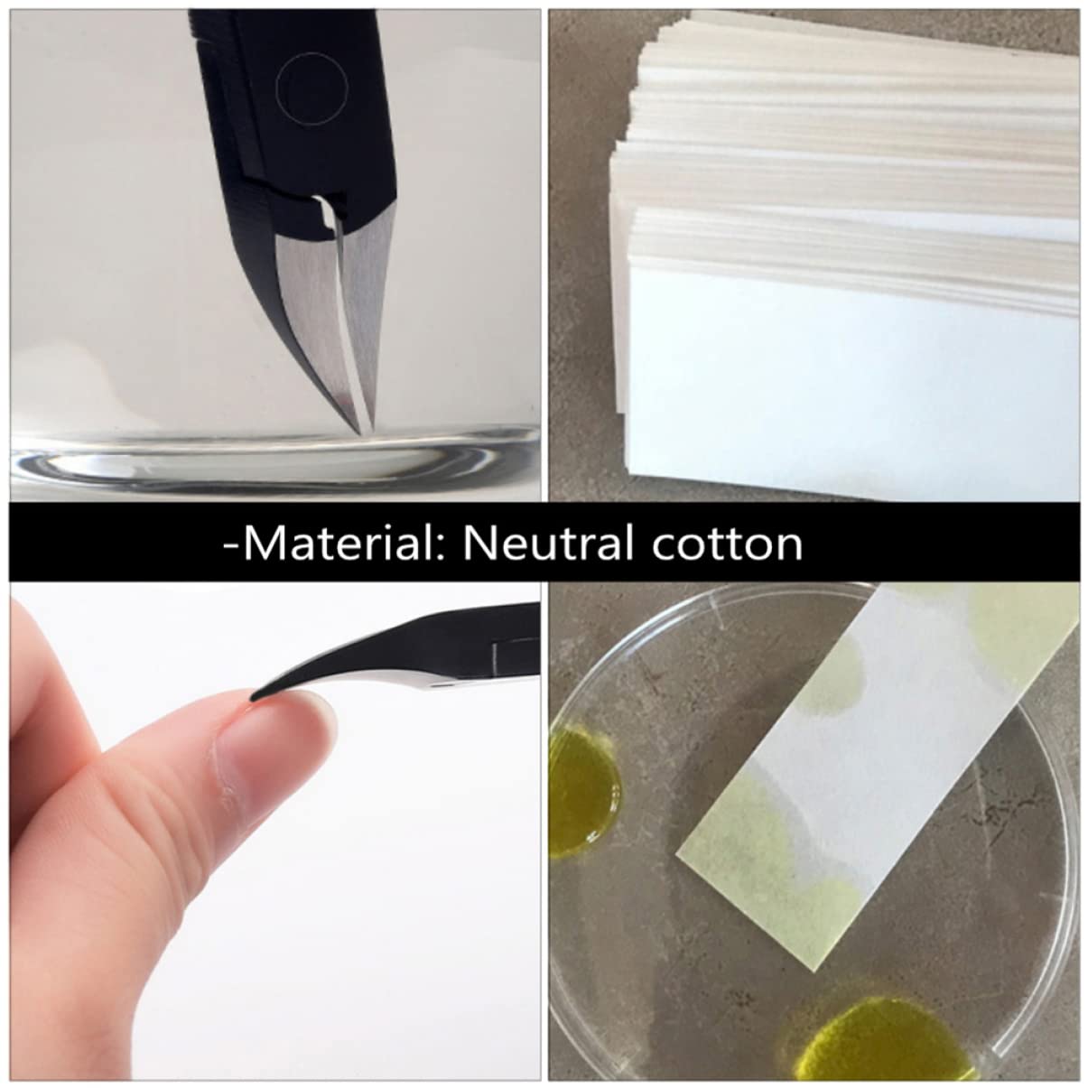 3 Set Di Carta Assorbente Per Laboratorio Chimico Filtro Di Rimozione Carta Per Materiale Scolastico Confezione Rettangolare 8 Confezioni*3