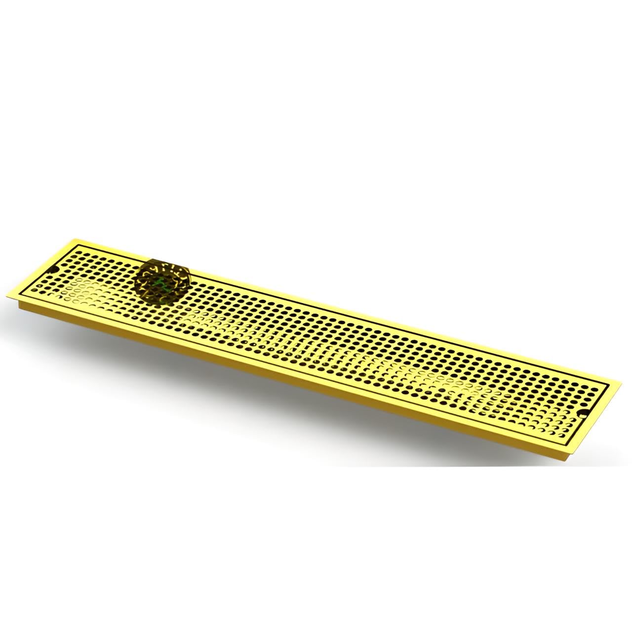 Flush Mount Drip Tray with Perforated Screen and Center Drain - 30