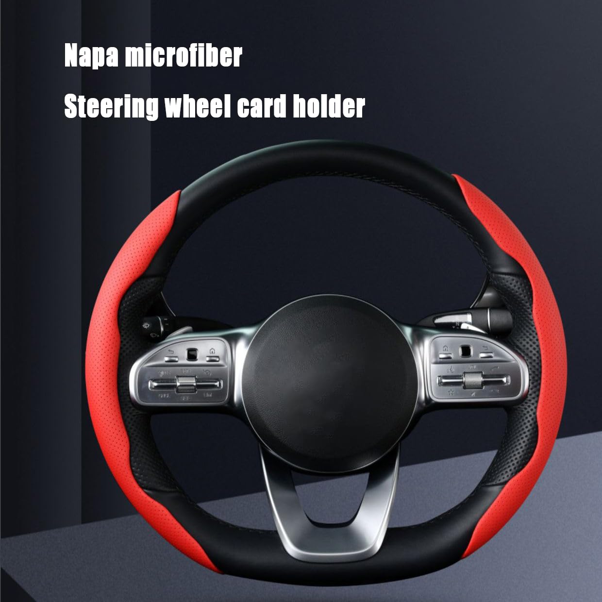 Stuurhoes voor Suzuki Vitara 2014-2023, ademend antislip slijtvast decoratieve hoes zweetabsorberende en omhullende hoes interieuraccessoires,C Stuurhoes voor Suzuki Vitara 2014-2023, ademend antislip slijtvast decoratieve hoes zweetabsorberende en omhullende hoes interieuraccessoires,C