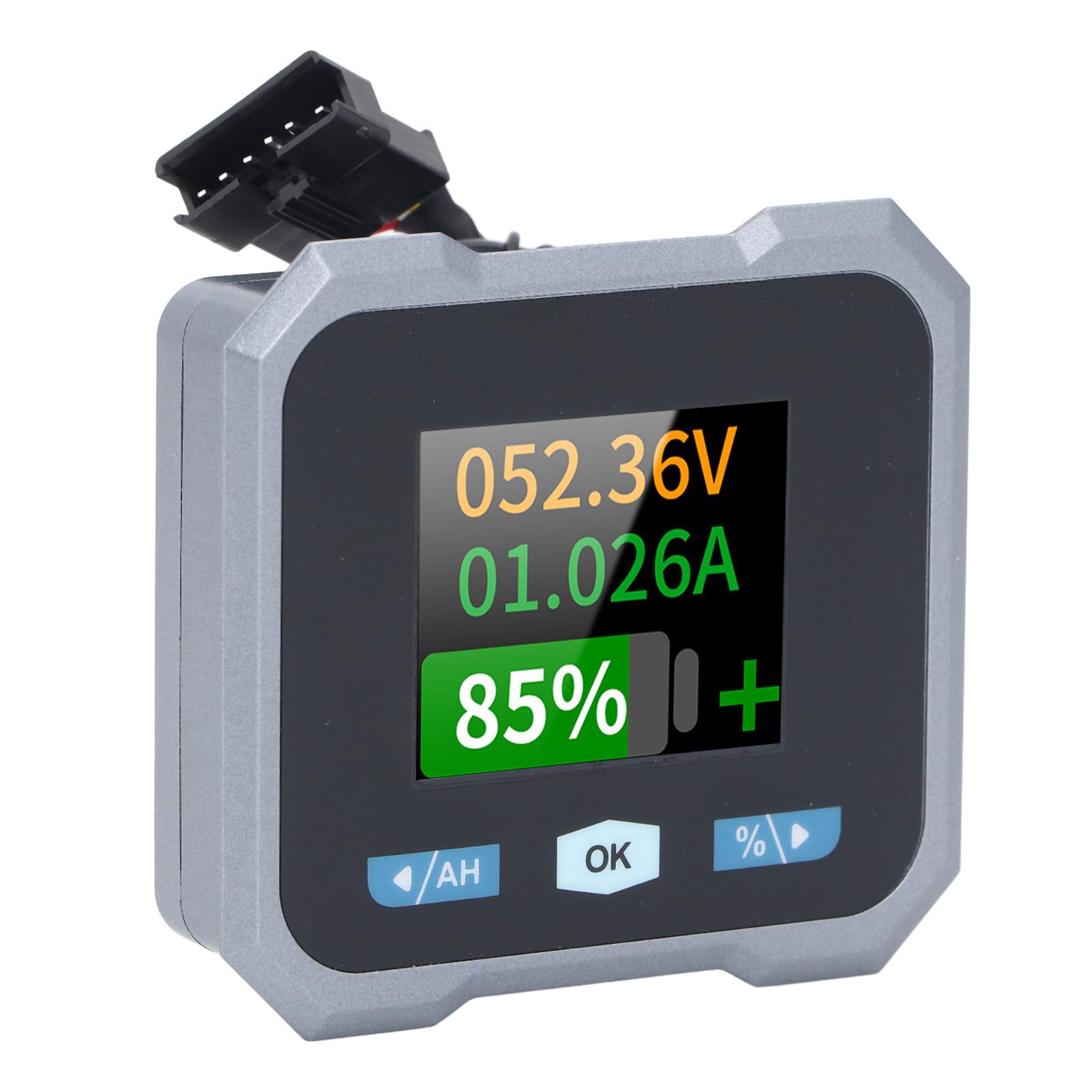 Intelligenter Batteriemonitor, Farb-LCD-Display, 10–100 V, für Wohnmobil, Auto, Boot, Elektromotorrad
